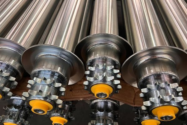 Sprocket Driven Conveyor Roller with Steel Bearing Housing
